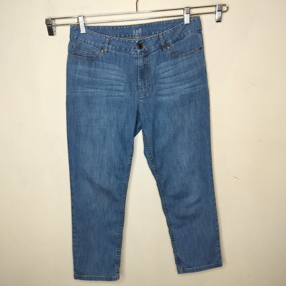 J Jill Crop Jeans Authentic Fit Stretch Denim - Picture 1 of 7